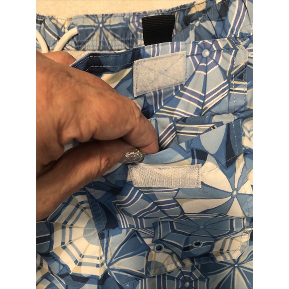 VINEYARD VINES Mens Size L Blue Swim Trunks Novelty Umbrella Beach Summer Shorts - Picture 7 of 13